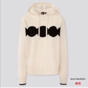 UNIQLO MARIMEKKO Wool Cashmere Polka Dot Hoodie XXL NWT